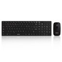 Ver imagem 3 de Kit Teclado E Mouse Wireless Sem Fio 1600 Dpi 3v Bk-wh