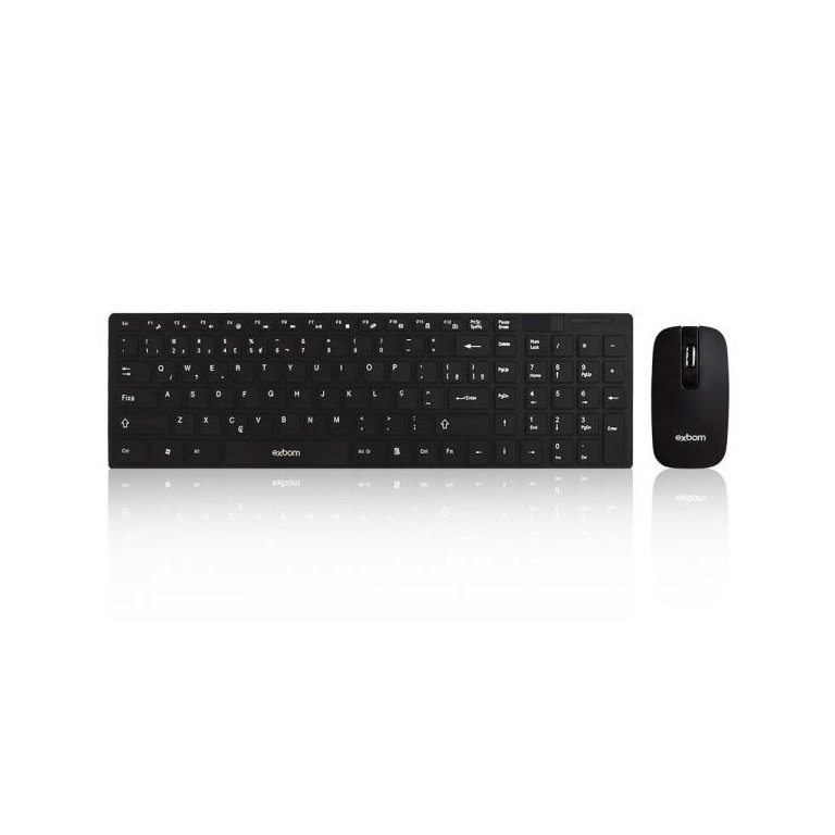 Kit Teclado E Mouse Wireless Sem Fio 1600 Dpi 3v Bk-wh