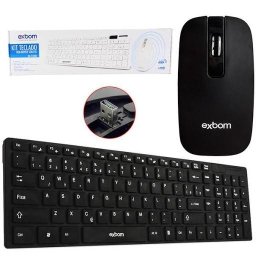 Kit Teclado E Mouse Wireless Sem Fio 1600 Dpi 3v Bk-wh - 2