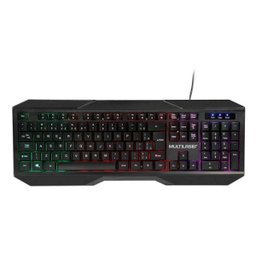 Teclado e Mouse Gamer Multilaser 2400DPI com Fio LED - TC239 - 2 Teclado e Mouse Gamer Multilaser 2400DPI com Fio LED - TC239 - 2