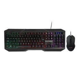 Teclado e Mouse Gamer Multilaser 2400DPI com Fio LED - TC239 - 3 Teclado e Mouse Gamer Multilaser 2400DPI com Fio LED - TC239 - 3