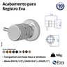 Acabamento Registro Base Deca 3/4 Eva 509ge90 Grafite Escovado Fani - 4