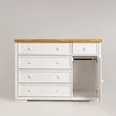 Ver imagem 2 de Cômoda Infantil Encanto 5 Gavetas com Porta Fechada