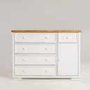 Ver imagem 1 de Cômoda Infantil Encanto 5 Gavetas com Porta Fechada