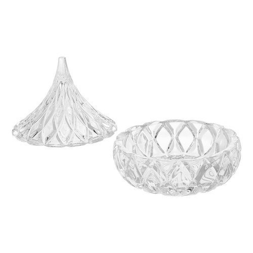 Ver imagem 3 de Pote Bomboniere Decorativo de Vidro Multiuso Moderno 9x8cm