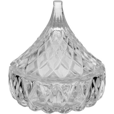 Ver imagem 1 de Pote Bomboniere Decorativo de Vidro Multiuso Moderno 9x8cm