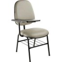 Ver imagem 1 de Cadeira Universitária com Prancheta Fixa Linha Lisa Cor:Cinza