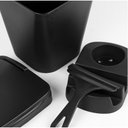 Ver imagem 5 de Kit Pia 3 Peças Lixeira 4,8 Litros Porta Detergente Esponja Bucha Sabão e Rodinho Organizador Premiu