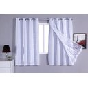 Ver imagem 1 de Cortina Quarto Corta Luz Blackout com Voil 2,70 L X 1,70m