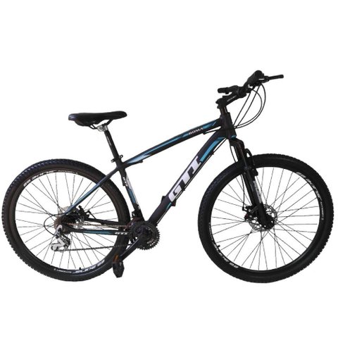 Bicicleta Aro 29 Gti Roma 21v Freio a Disco Preto Tam. 17