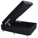 Ver imagem 1 de BOX BAU CONJUGADA MOLA VIUVO SUEDE (110KG - 1.28X1.88X56):CAFECOMLEITE