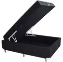 Ver imagem 1 de BOX BAU CONJUGADA MOLA VIUVO SUEDE (110KG - 1.28X1.88X56):CAFECOMLEITE