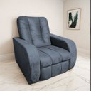 Ver imagem 2 de Poltrona Reclinável Papai Luxo Sala Quarto Estética Berlin Grafite