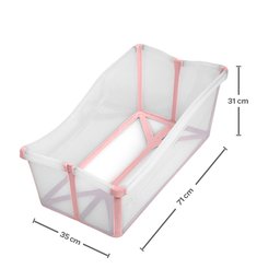 Banheira Infantil Dobrável Rosa - Buba - 3