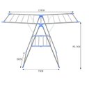 Ver imagem 7 de Varal de Chão 2 Andares Dobravel Compacto Portatil Multiuso Lavanderia Apartamento Articulado Seca