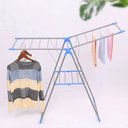 Ver imagem 2 de Varal de Chão 2 Andares Dobravel Compacto Portatil Multiuso Lavanderia Apartamento Articulado Seca