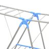Varal de Chão 2 Andares Dobravel Compacto Portatil Multiuso Lavanderia Apartamento Articulado Seca - 4