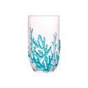 Ver imagem 3 de Jogo de 6 Copo Fundo do Mar Azul em Acrílico 15x9cm 550ml Mesa Posta