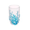 Ver imagem 4 de Jogo de 6 Copo Fundo do Mar Azul em Acrílico 15x9cm 550ml Mesa Posta