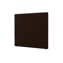 Ver imagem 1 de Painel de Cama Box Estofada Solteiro Sky Plus Veludo Cacau - Simbal