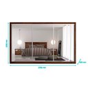 Ver imagem 2 de Guarda Roupa Casal 3 Portas de Correr e 6 Gavetas c/ 3 Espelhos Toronto Branco - Europa