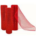 Ver imagem 1 de Kit 3 Telas Decoração Natal Fita Larga Vermelha Prime 25cm x 5 Metros - Magizi