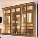 Ver imagem 1 de Guarda-Roupa Deflecta com LED Madri Marrom/Macadânia