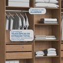 Ver imagem 7 de Guarda-Roupa Deflecta com LED Madri Marrom/Macadânia