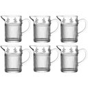 Ver imagem 1 de Jogo 6 Leiteiras com Bico Cristal 290ml L'Hermitage Cremeira Pequenos Voadores para Leite Molhos