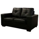 Ver imagem 3 de Sofá de Couro 2 Lugares Paris 164cm M06 Cor Preto 450 - Doce Sonho Móveis SOFÁ 2 LUGARES 3 LUGARES C