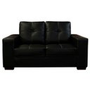 Ver imagem 1 de Sofá de Couro 2 Lugares Paris 164cm M06 Cor Preto 450 - Doce Sonho Móveis SOFÁ 2 LUGARES 3 LUGARES C