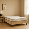 Base Cama Box Casal Suede 138x188 Bege - 2