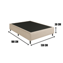 Ver imagem 3 de Base Cama Box Casal Suede 138x188 Bege