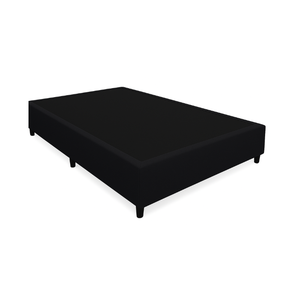 Base Cama Box Casal Suede 138x188 Preto