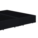 Ver imagem 3 de Base Cama Box Casal Bipartido Suede Preto - 138x188x39