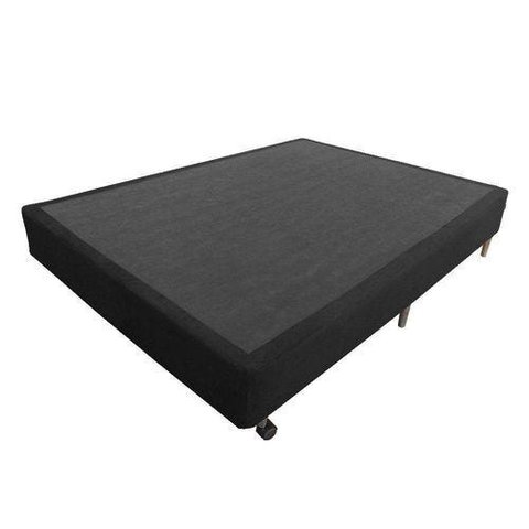 Base de Cama Box Casal 138x188 Preto Suede