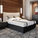 Ver imagem 2 de Base para Cama Box Casal Premium com Baú Corino Preto