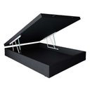 Ver imagem 1 de Base para Cama Box Casal Premium com Baú Corino Preto