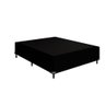 Base Cama Box Casal Suede Preto - 1