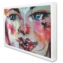 Ver imagem 1 de Quadro Decorativo Caixa Arte Rosto Urban Art TaColado Moldura Caixa Alta 4,5cm Madeira sem Vidro 60
