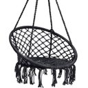 Ver imagem 7 de Rede Cadeira Balanço Suspensa Almofada Algodao Decoraçao Confortavel Casa Jardim Varanda Quintal Sac