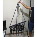 Ver imagem 6 de Rede Cadeira Balanço Suspensa Almofada Algodao Decoraçao Confortavel Casa Jardim Varanda Quintal Sac