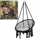 Ver imagem 1 de Rede Cadeira Balanço Suspensa Almofada Algodao Decoraçao Confortavel Casa Jardim Varanda Quintal Sac