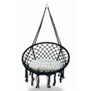 Ver imagem 5 de Rede Cadeira Balanço Suspensa Almofada Algodao Decoraçao Confortavel Casa Jardim Varanda Quintal Sac