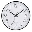 Ver imagem 1 de Relógio de Parede Redondo Cozinha Sala Silencioso Preto