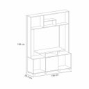 Ver imagem 2 de Estante Home Compacta Sala Estar Tv até 47 Polegadas 1 Porta 2 Prateleiras e Pés Milla Hb Móveis Cin