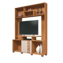 Ver imagem 1 de Estante Home Compacta Sala Estar Tv até 47 Polegadas 1 Porta 2 Prateleiras e Pés Milla Hb Móveis Cin