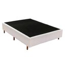 Ver imagem 5 de Cama Box Queen: Colchão Molas Polar Masterpocket Ensacadas Rubi + Base Crc Rústico Branco(158x198)