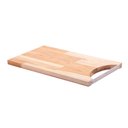 Ver imagem 2 de Tábua com Alça de Aço Inox Woodart Teca de Madeira 35cm