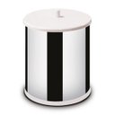 Ver imagem 1 de Lixeira Inox 3,2 Litros De Mesa Pia Com Tampa Branca